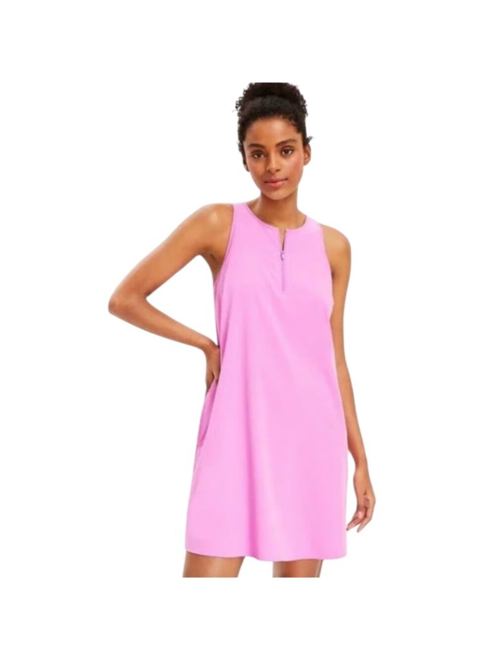 Lou & Grey Wanderweave Neon Violet Active Dress, Sleeveless Women's Size XL